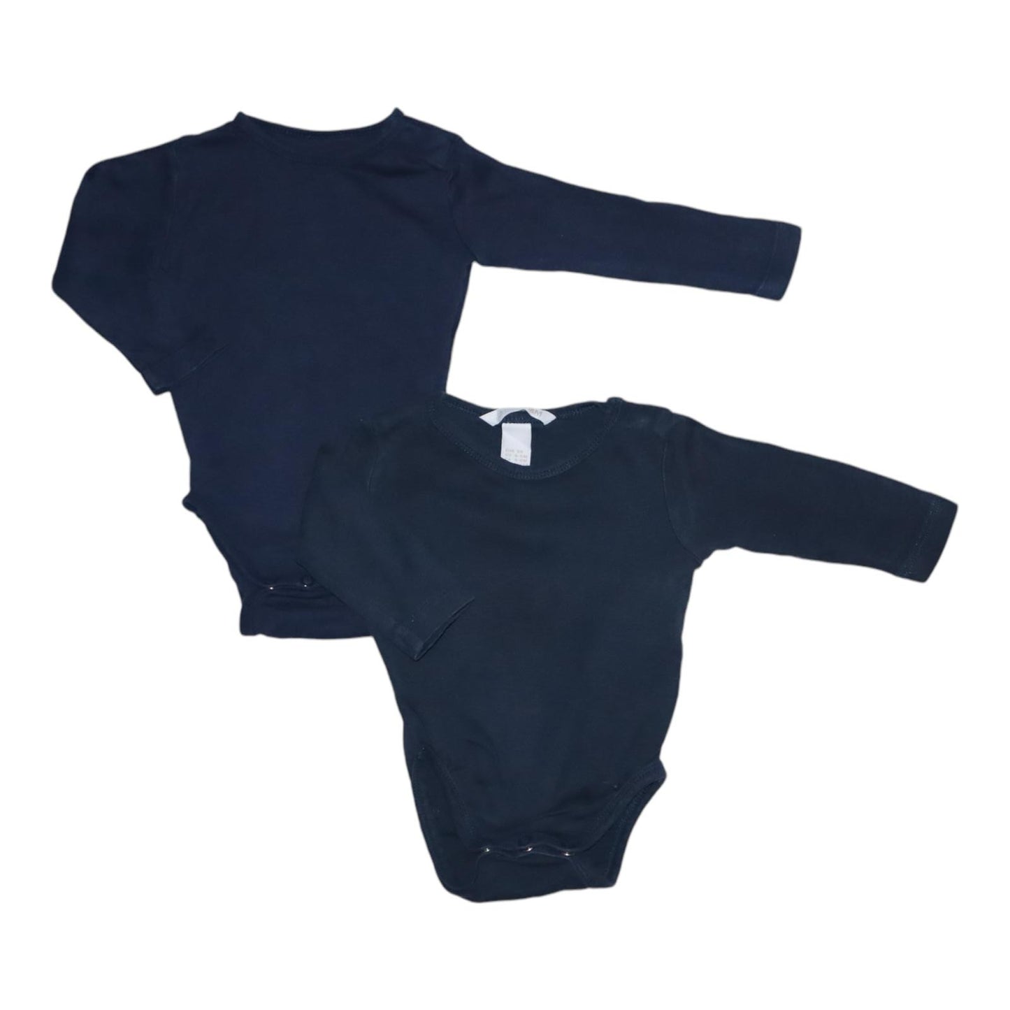Långärmad Body (2 Pack) från H&M - Storlek 68 - Mörkblå