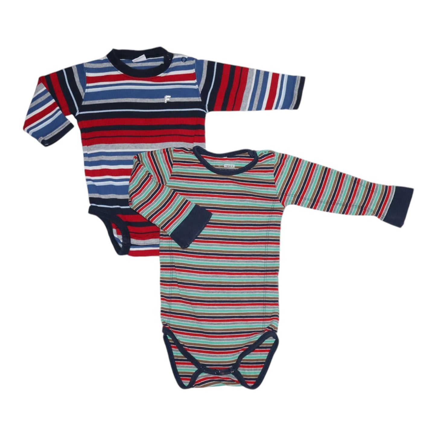 Långärmad Body (2 Pack) från FIX & Name it - Storlek 68 - Multi