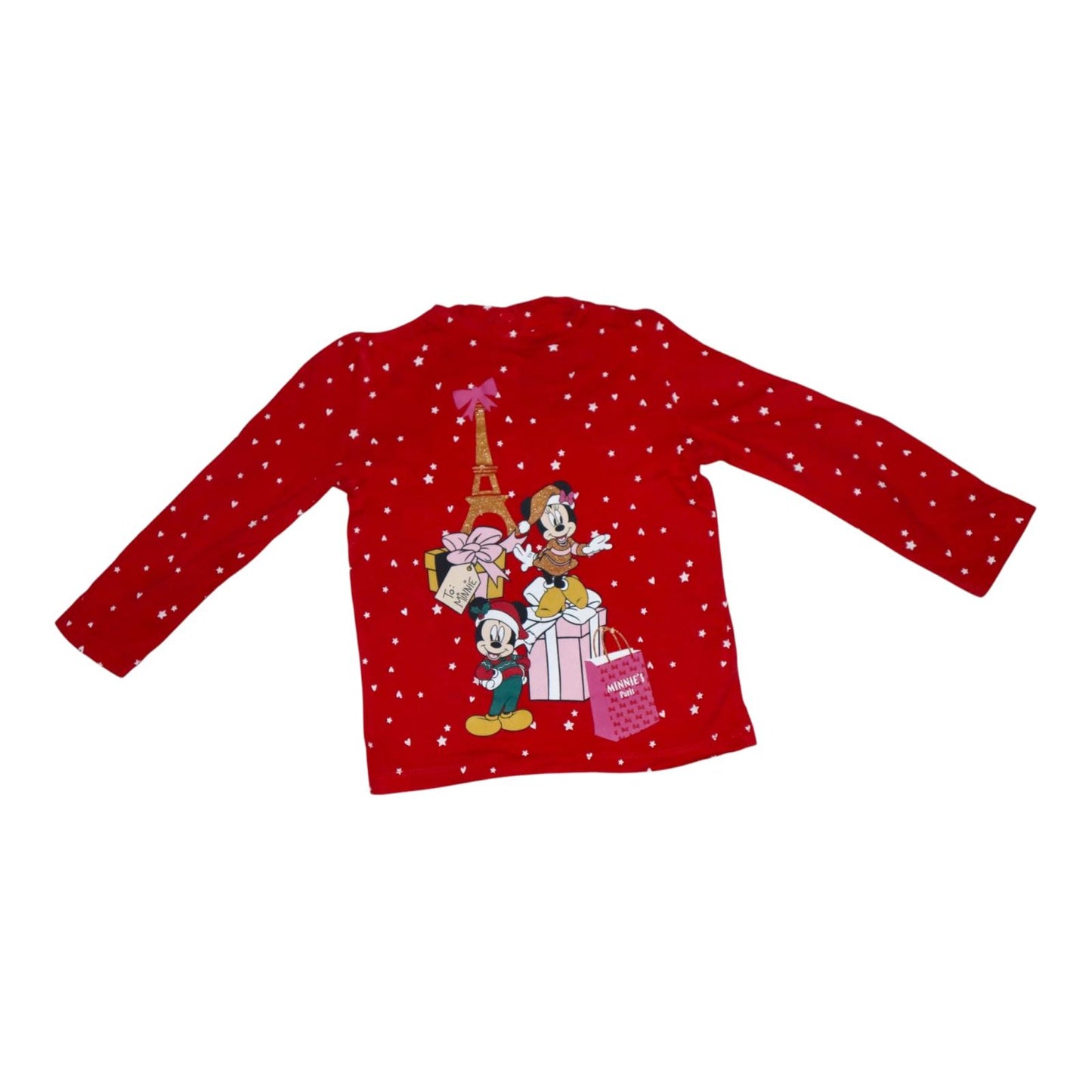 Långärmad T-shirt från DISNEY - Storlek 86 - Röd