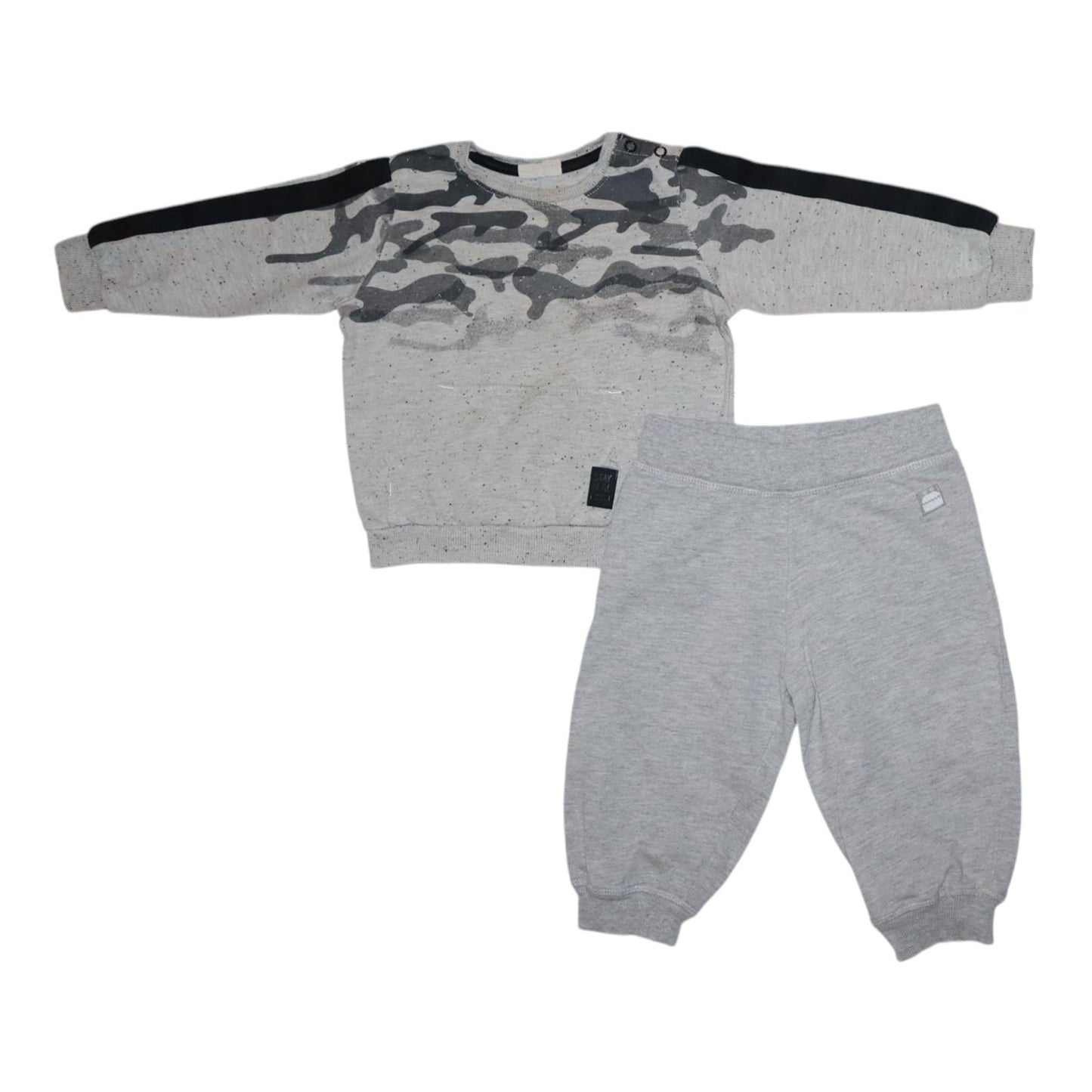 Tröja & Byxor Matchande Set från KappAhl - Storlek 80 - Ljusgrå