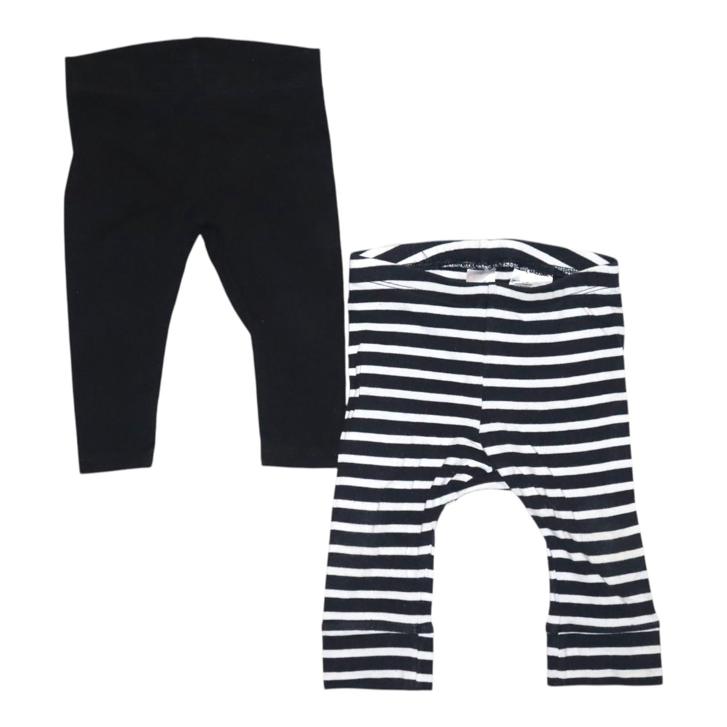 Byxor (2 Pack) från H&M - Storlek 68 - Svart & Vit