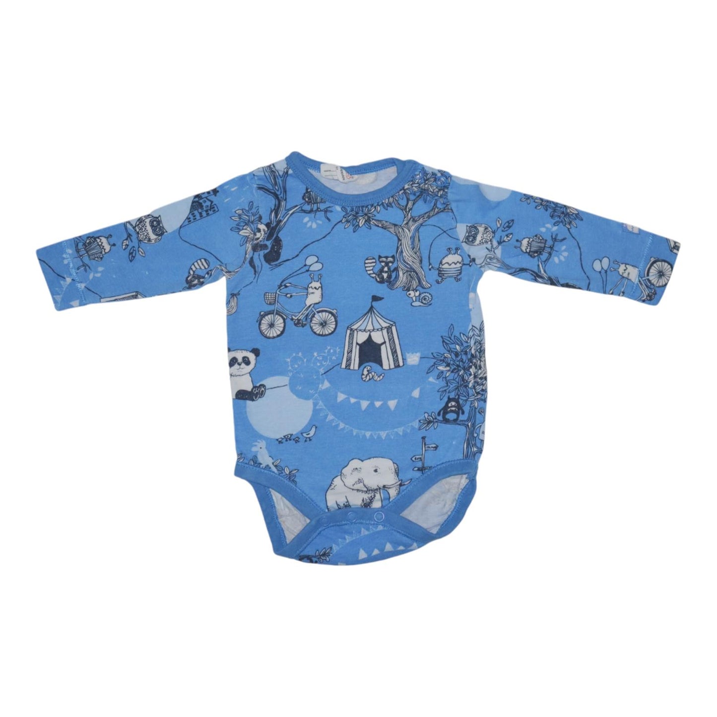 Långärmad Body från Kaxs - Storlek 62 - Blå