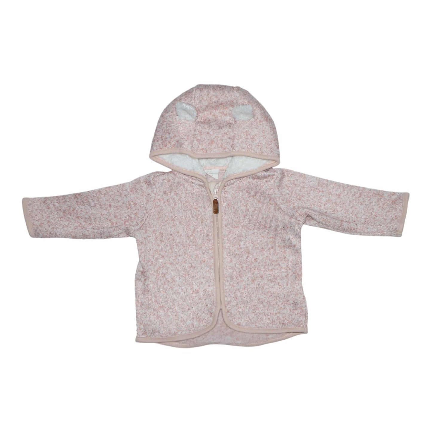 Jacka i fleece från H&M - Storlek 68 - Ljusrosa