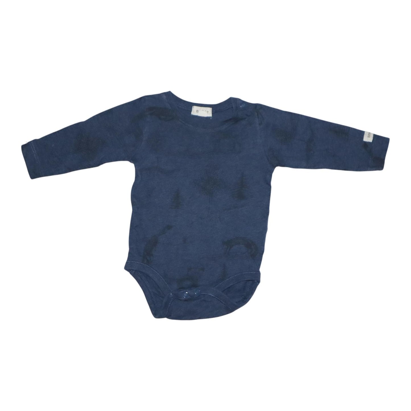 Långärmad Body från newbie - Storlek 62 - Mörkblå