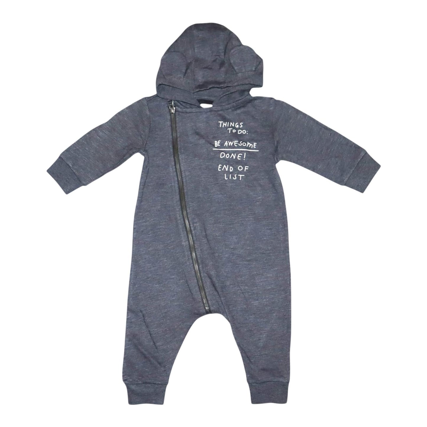 Jumpsuit med huva från Cubus - Storlek 68 - Grå