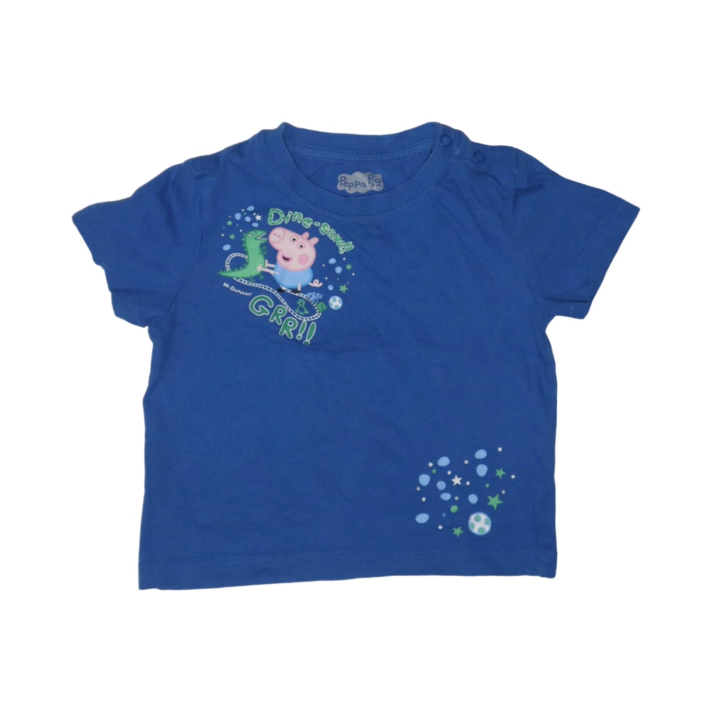 Kortärmad T-shirt (2 Pack) från Peppa Pig - Storlek 86/92 - Blå (Multi)