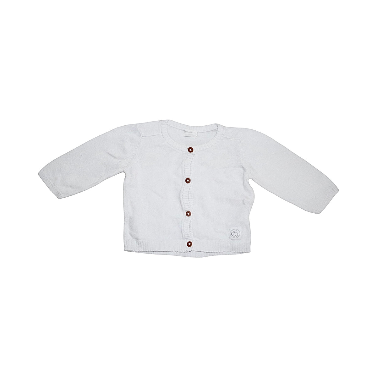 Stickad Kofta från H&M - Storlek 62 - Vit