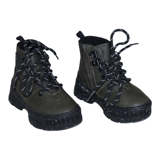 Fodrade Kängor från KIABI - Storlek 22 (Innermått 12.5cm) - Mörkgrön