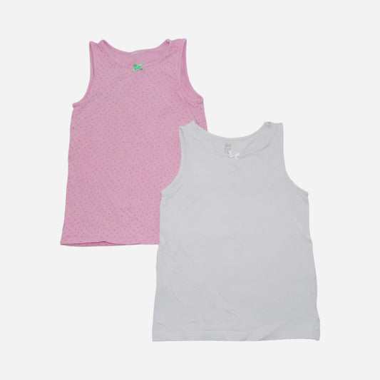 Linne (2 Pack) från H&M - Storlek 122/128 - Rosa & Vit
