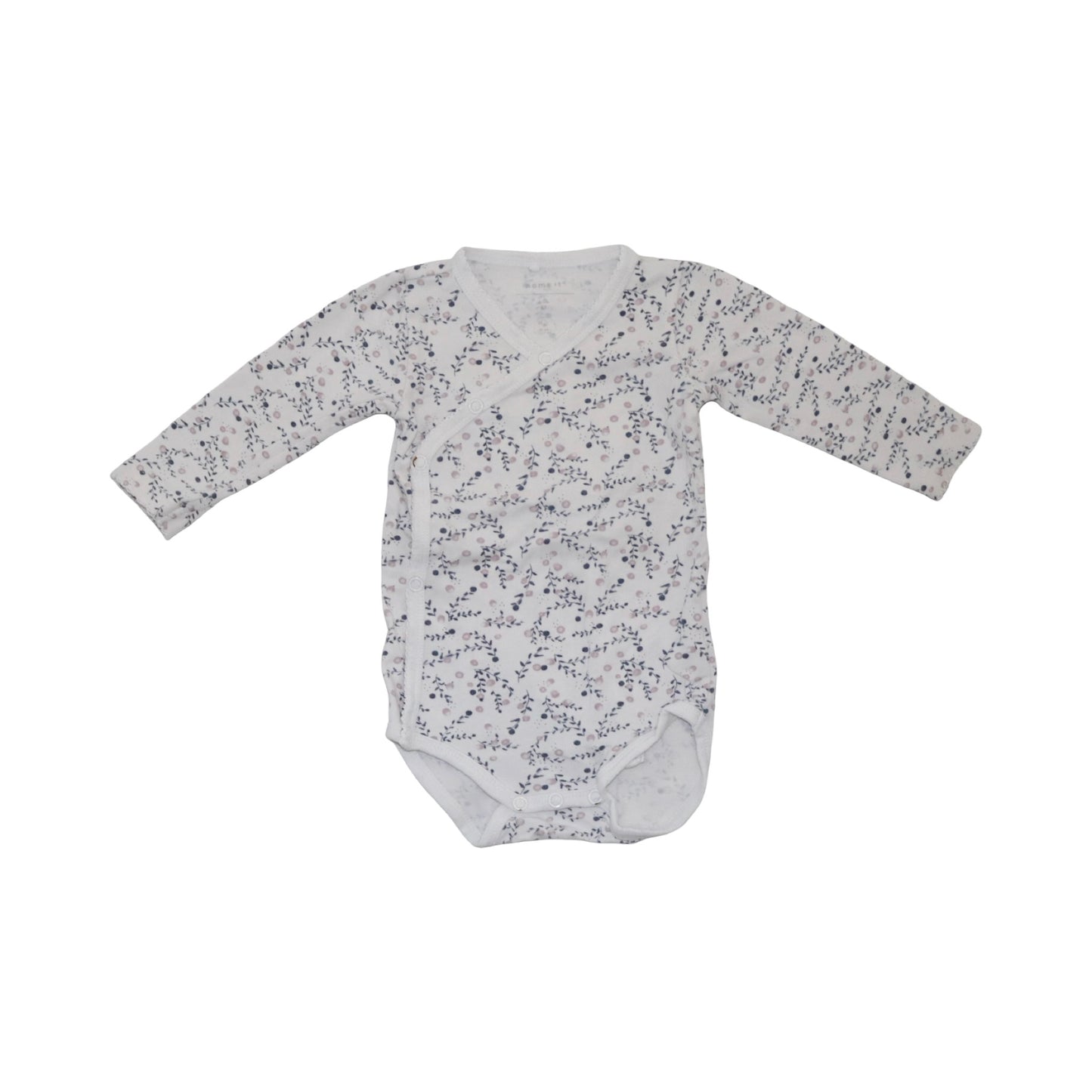 Body & Byxor Matchande Set från name it & LINDEX - Storlek 68 - Vit & Ljuslila (Multi)