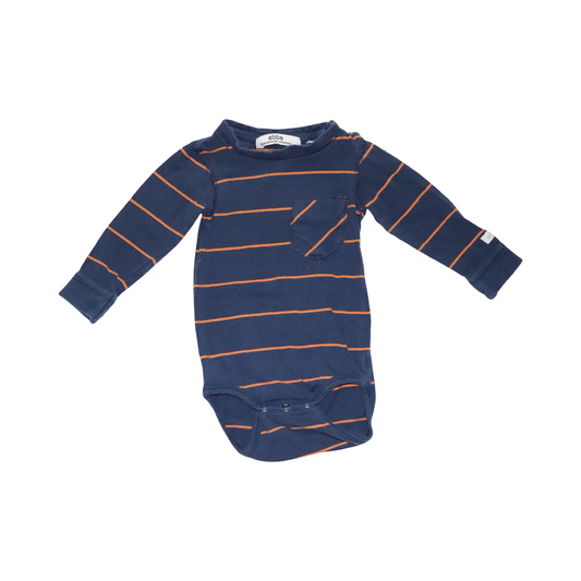 Långärmad Body från ebbe - Storlek 68 - Marinblå & Orange