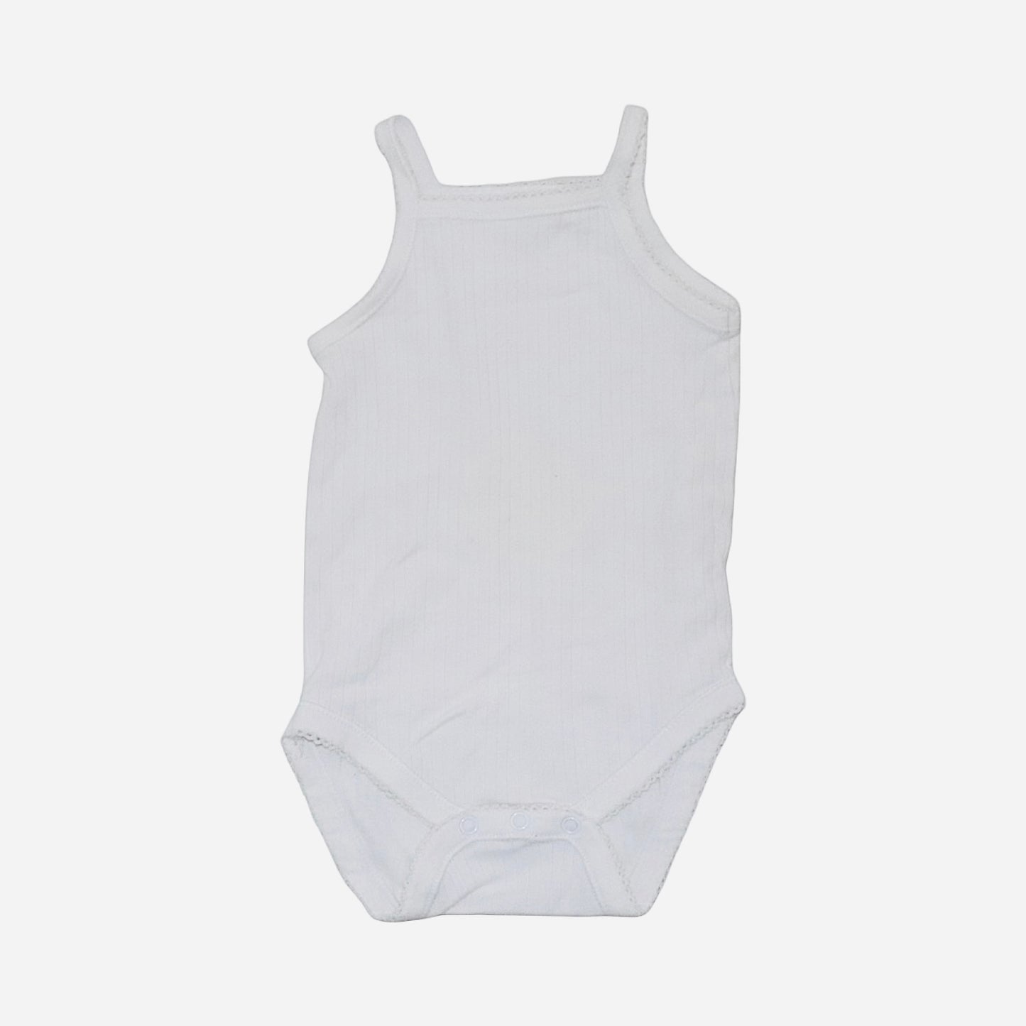 Linne Body från H&M - Storlek 68 - Ljusrosa & Vit (Multi)