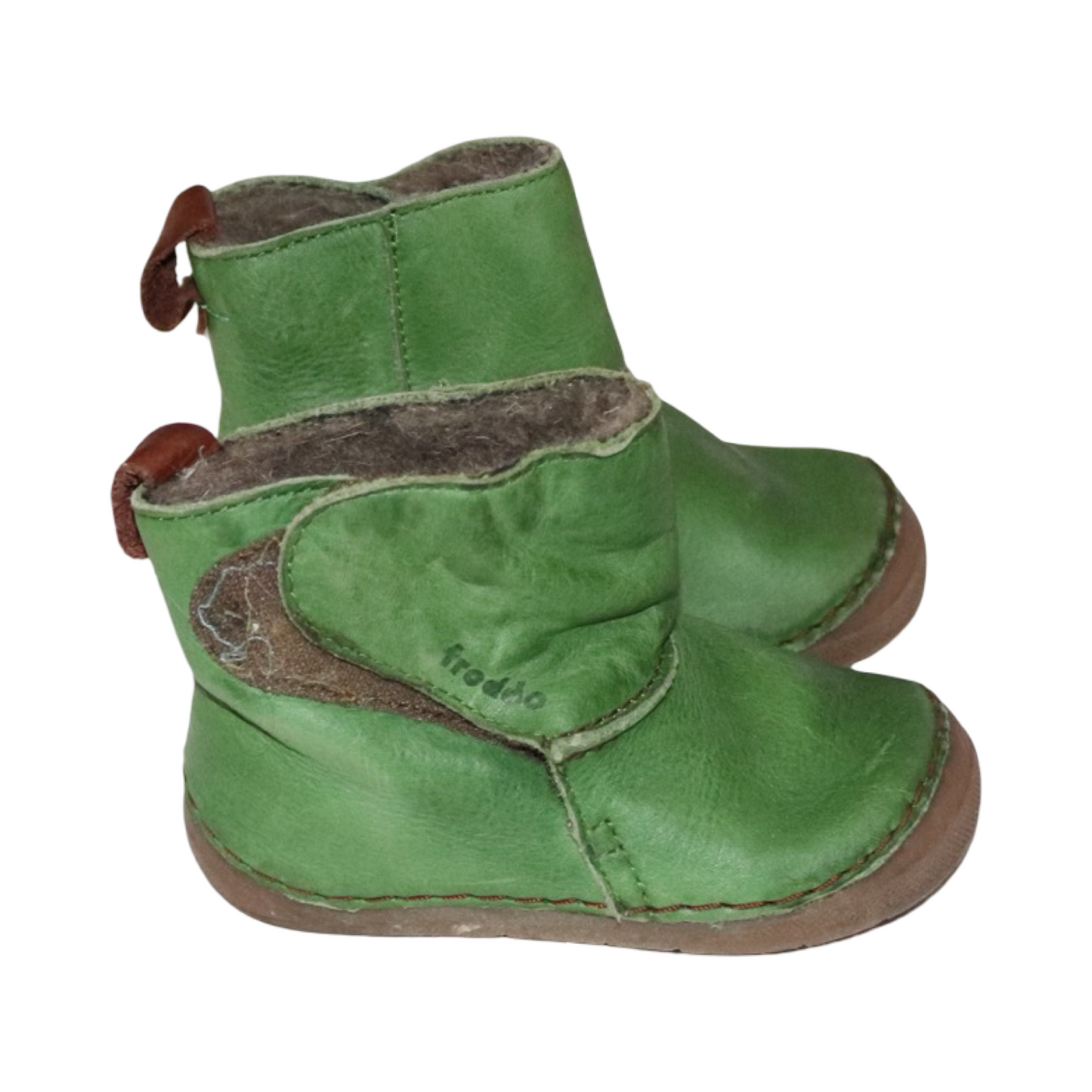Fodrade Kängor från FRODDO - Storlek 20 (Innermått 12cm) - Grön & Brun