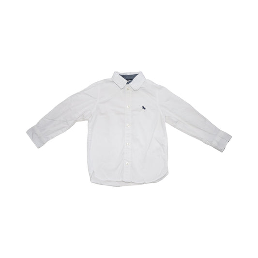 Långärmad Skjorta från H&M - Storlek 104 - Vit