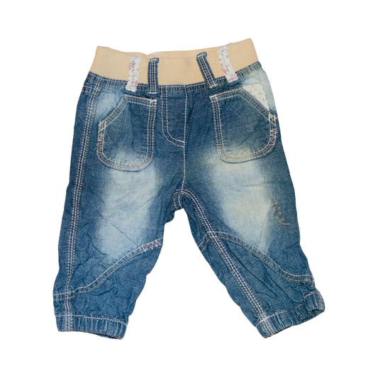 Jeans Byxor från KappAhl - Storlek 74 - Blå & Beige