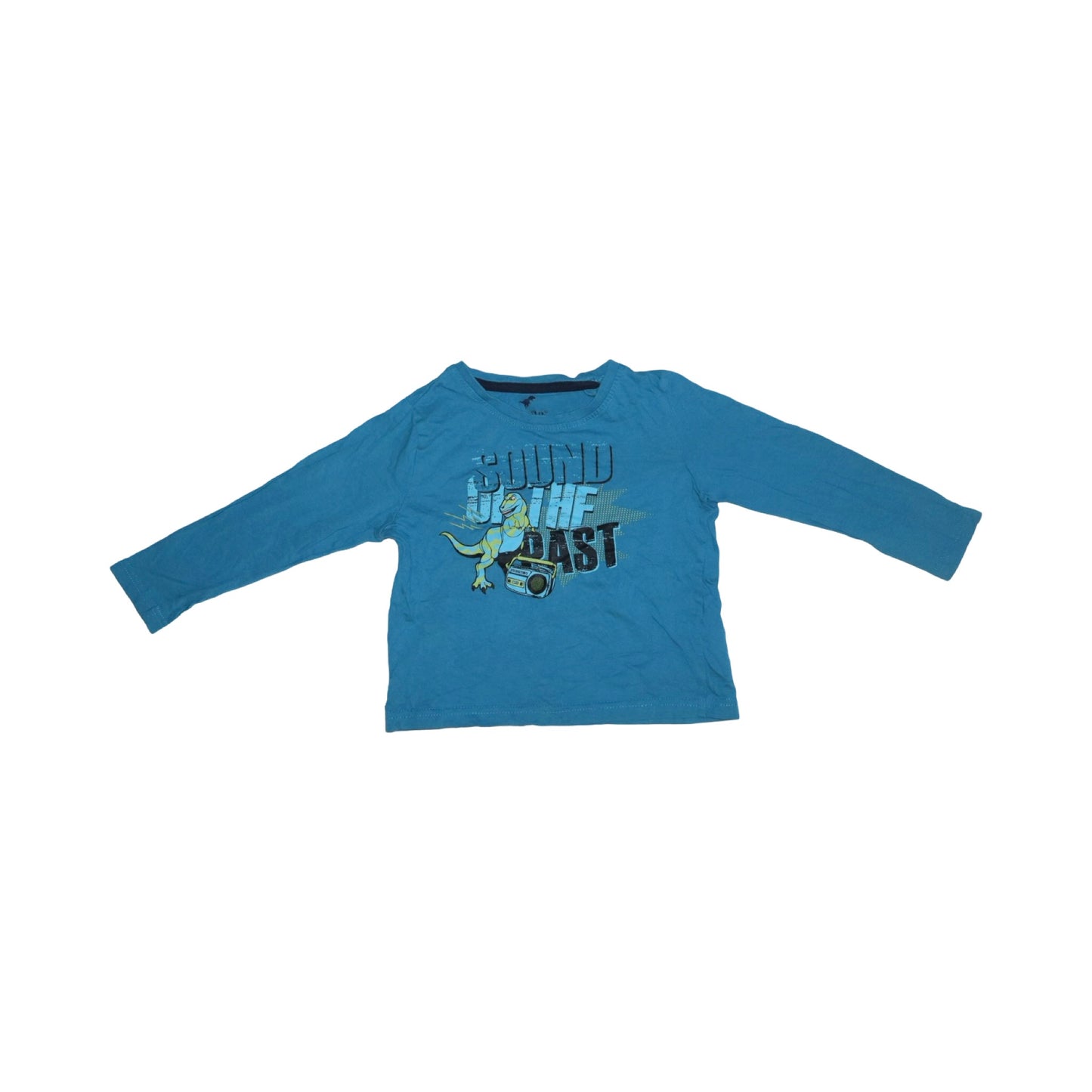 Långärmad T-shirt (2 Pack) från lupilu - Storlek 98/104 - Blå & Grön (Multi)