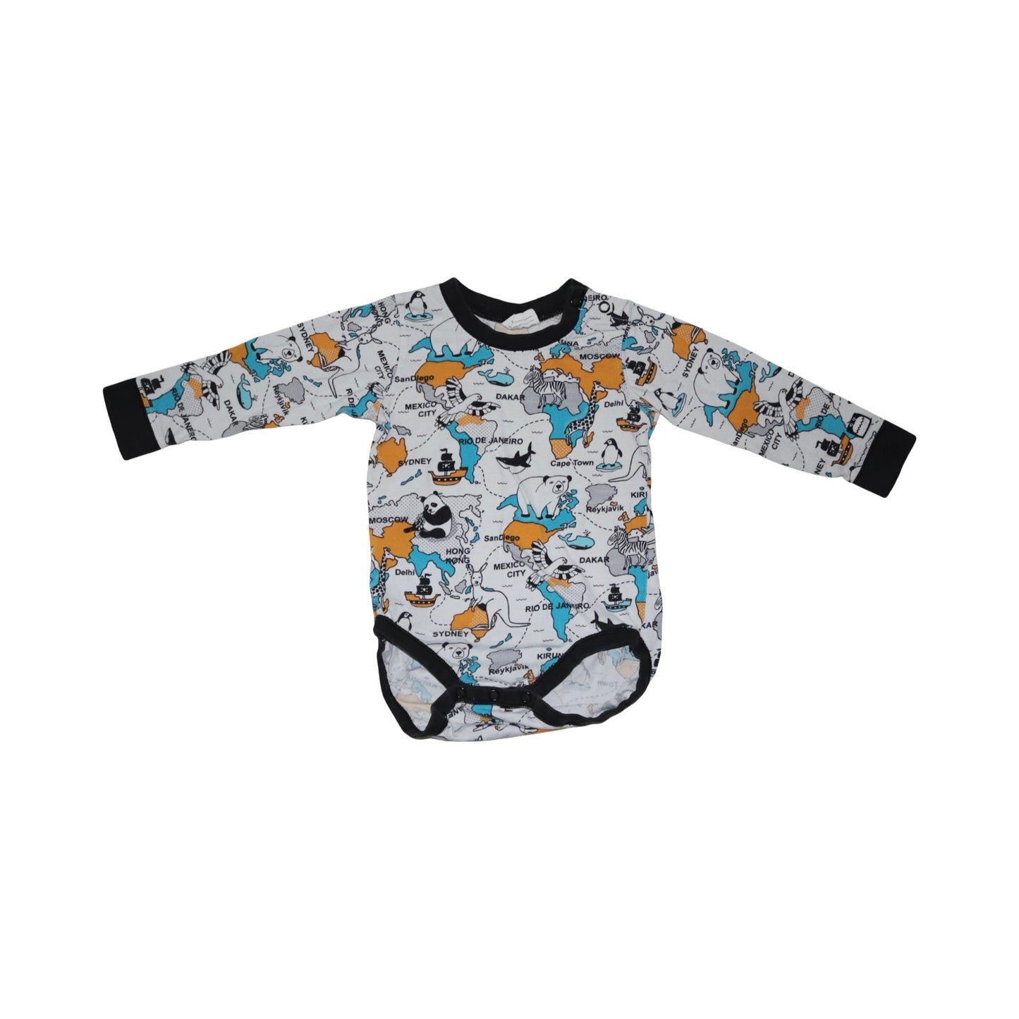 Långärmad Body från kaxs by KappAhl - Storlek 80 - Vit (Multi)