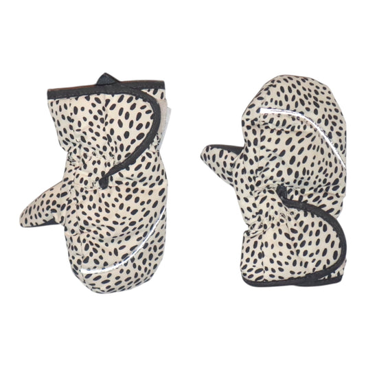 Tumvantar - Fleecefodrade Vantar från H&M - Storlek 86/92 - Svart & Beige