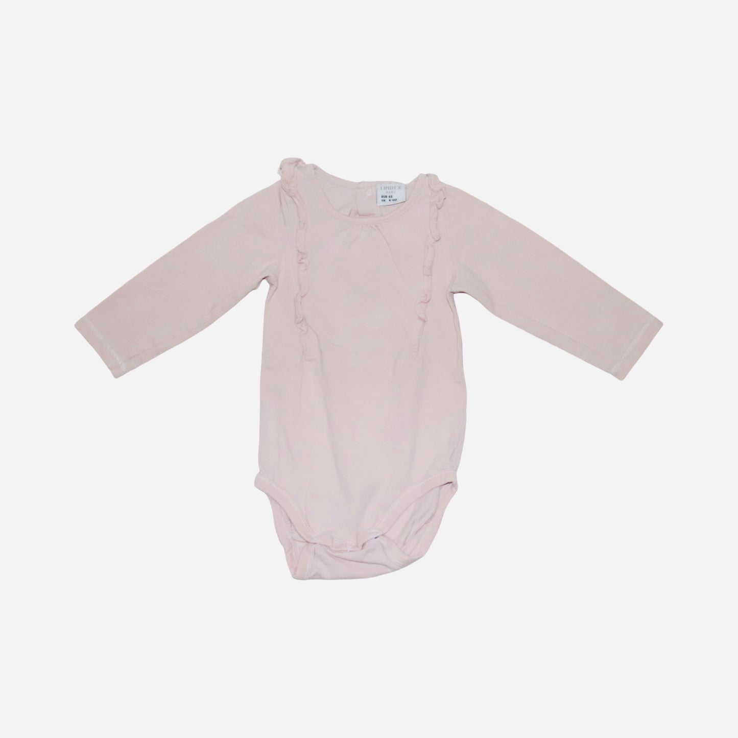 Långärmad Body (2 Pack) från COOL CLUB & LINDEX - Storlek 68 - Rosa & Ljusrosa