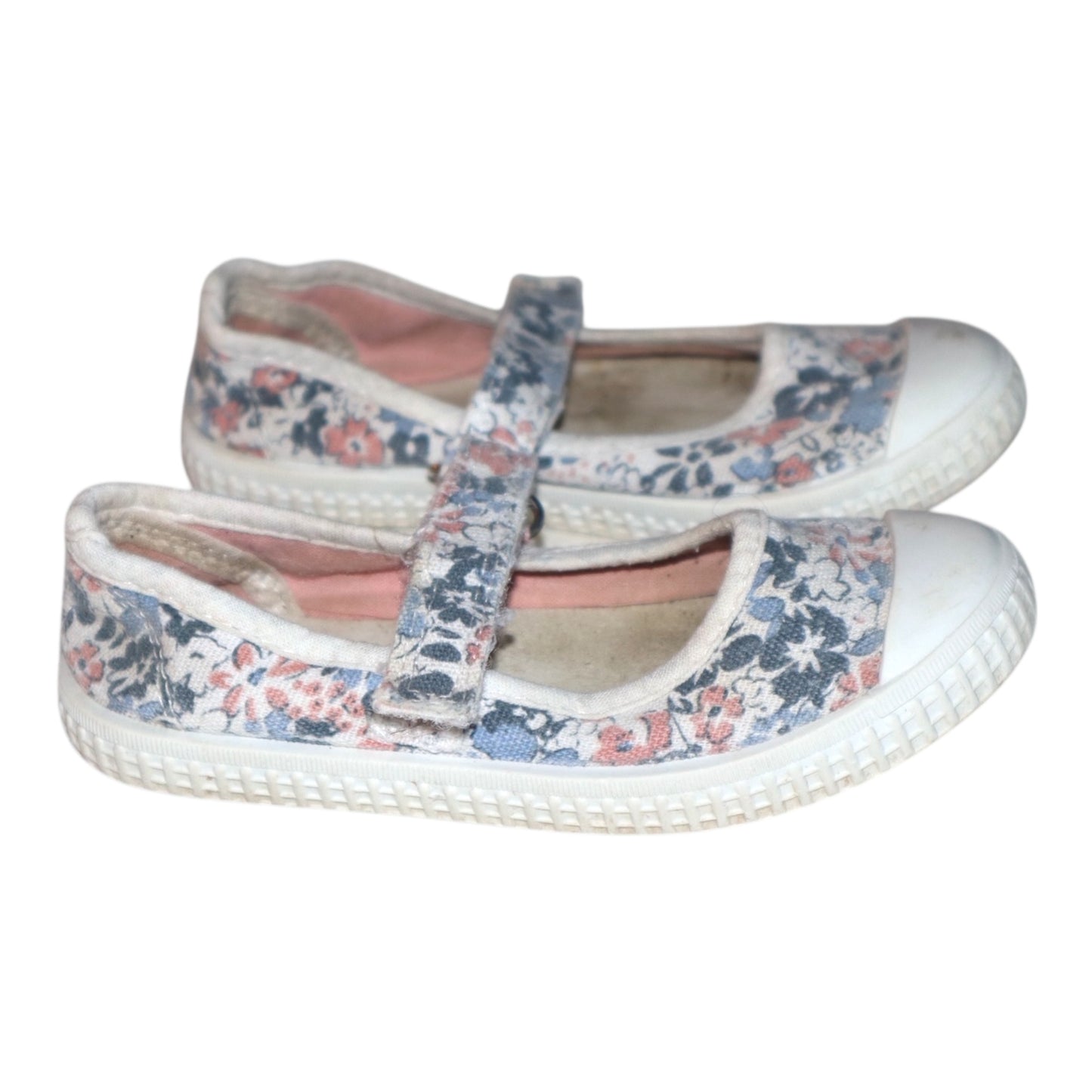 Sandaler - Storlek 25 (Innermått 14cm) - Vit & Blå