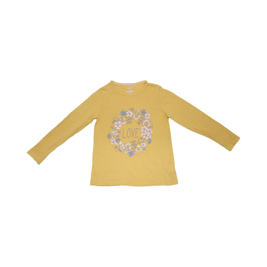 Långärmad T-shirt från lupilu - Storlek 110/116 - Gul (Multi)
