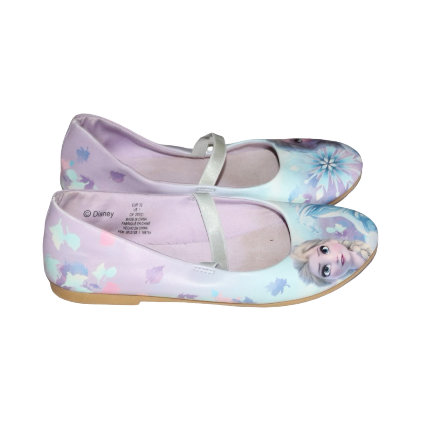 DISNEY Ballerina Skor från H&M - Storlek 32 (Innermått 20cm) - Ljusrosa & Ljusblå (Multi)
