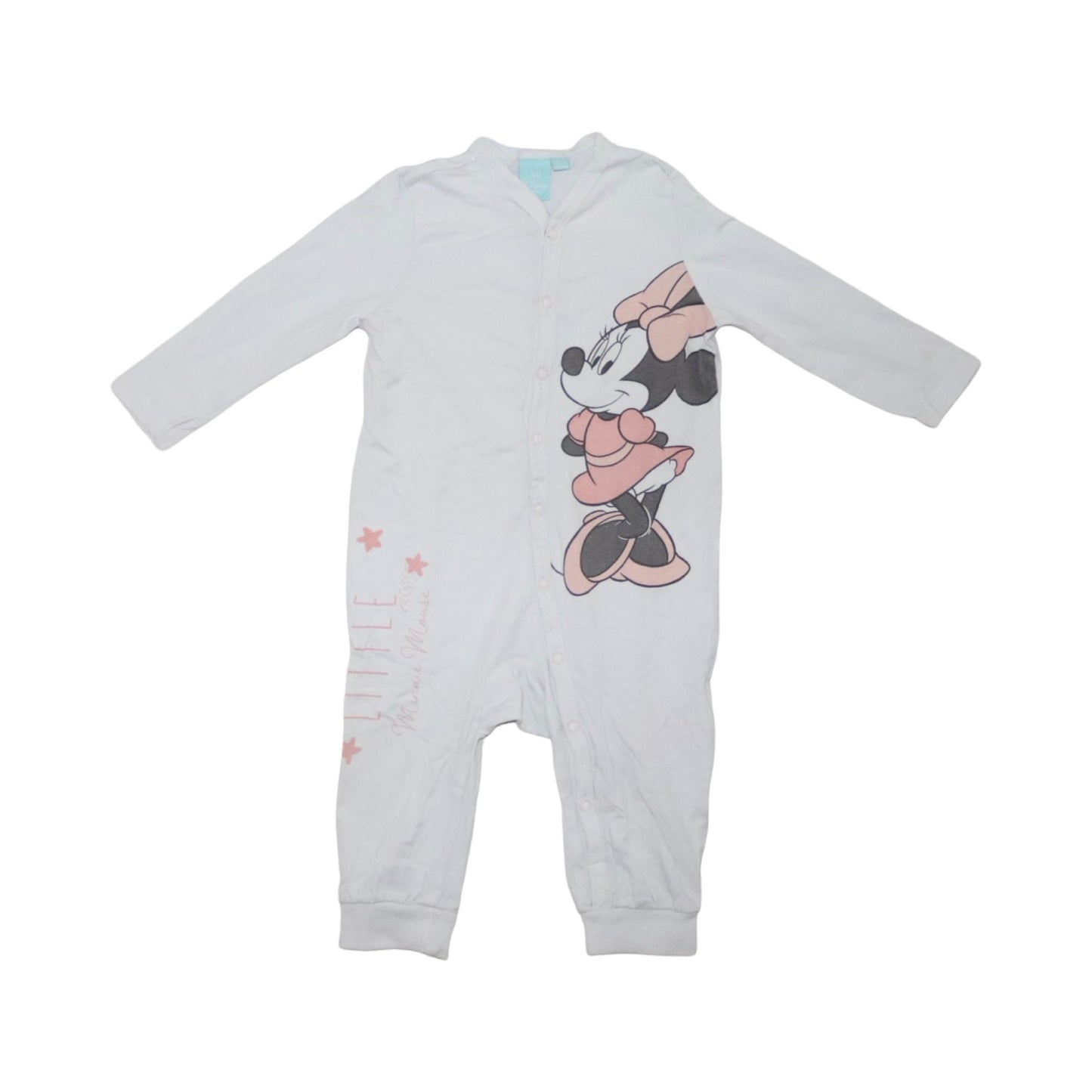 Långärmad Pyjamas (2 Pack) från DISNEY - Storlek 74 - Ljusrosa & Vit (Multi)