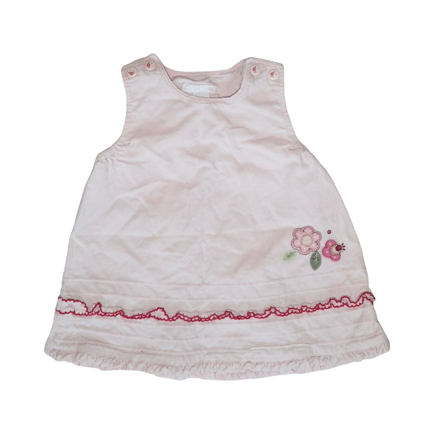 Linne Klänning från H&M - Storlek 74 - Ljusrosa