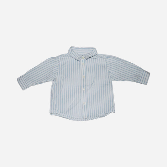 Långärmad Skjorta från L.O.G.G H&M - Storlek 74 - Ljusblå & Vit