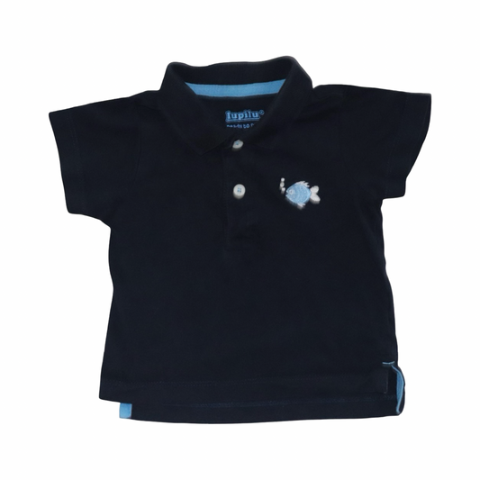 Kortärmad T-shirt från lupilu - Storlek 62/68 - Svart