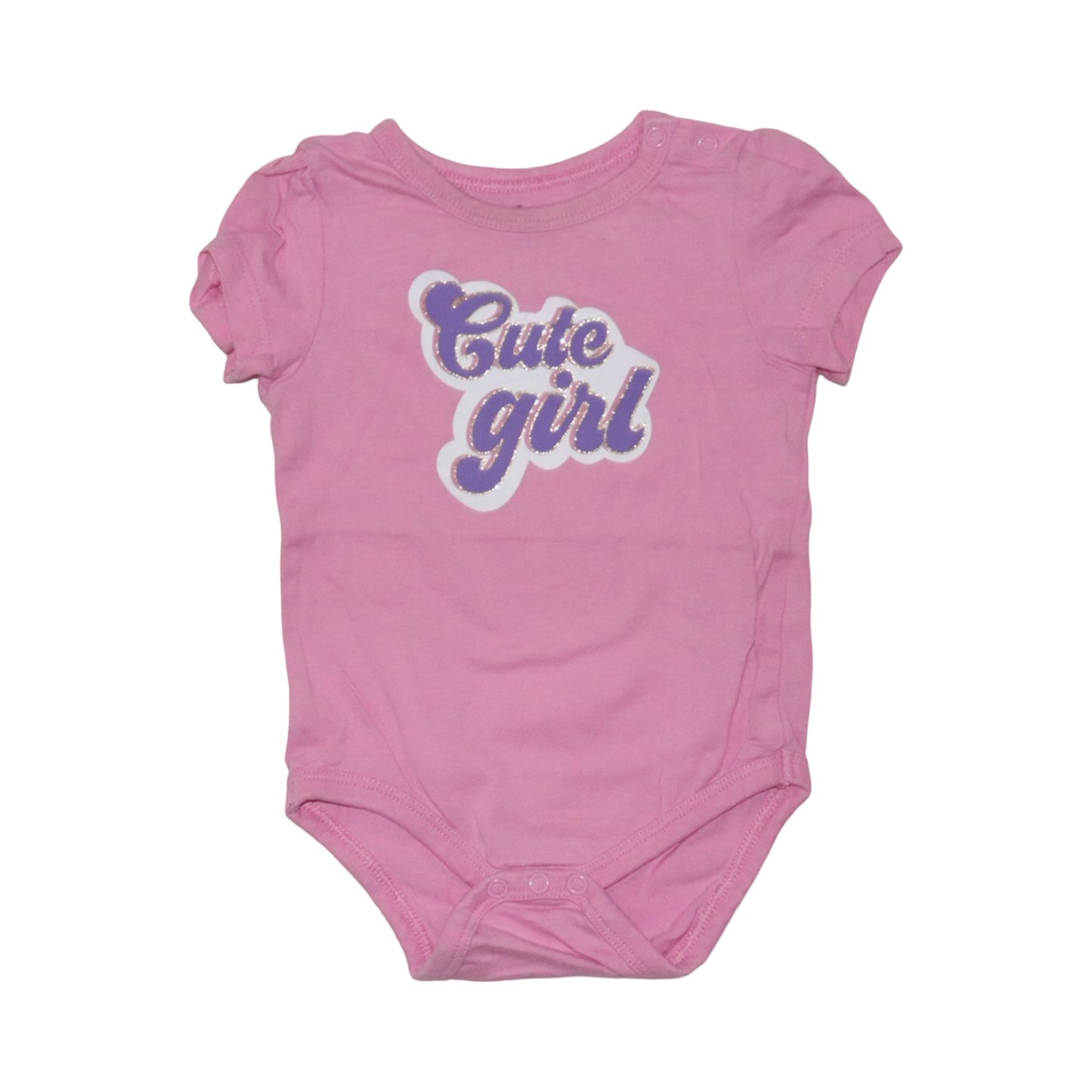 Kortärmad Body (2 Pack) från so cute - Storlek 68 - Rosa & Vit (Multi)
