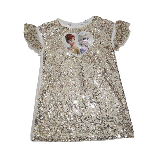 DISNEY Fest Klänning från H&M - Storlek 110/116 - Guld