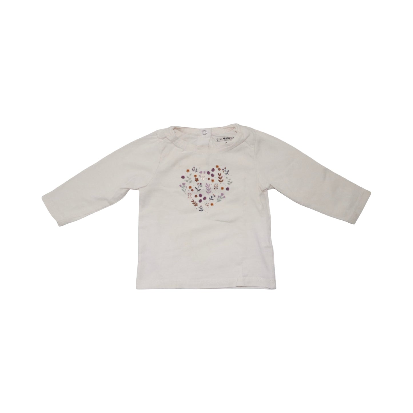 Långärmad T-shirt (4 Pack) från ORCHESTRA - Storlek 74 -  Rosa & Gul (Multi)