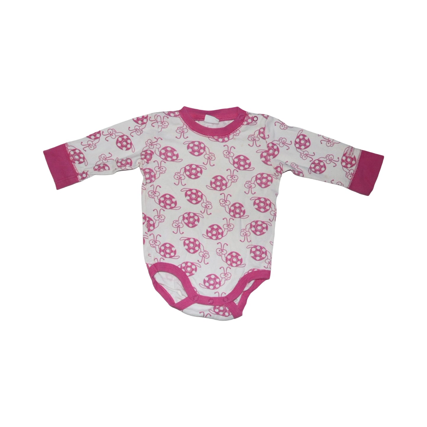 Långärmad Body (2 Pack) från LINDEX - Storlek 74 - Vit & Rosa (Multi)