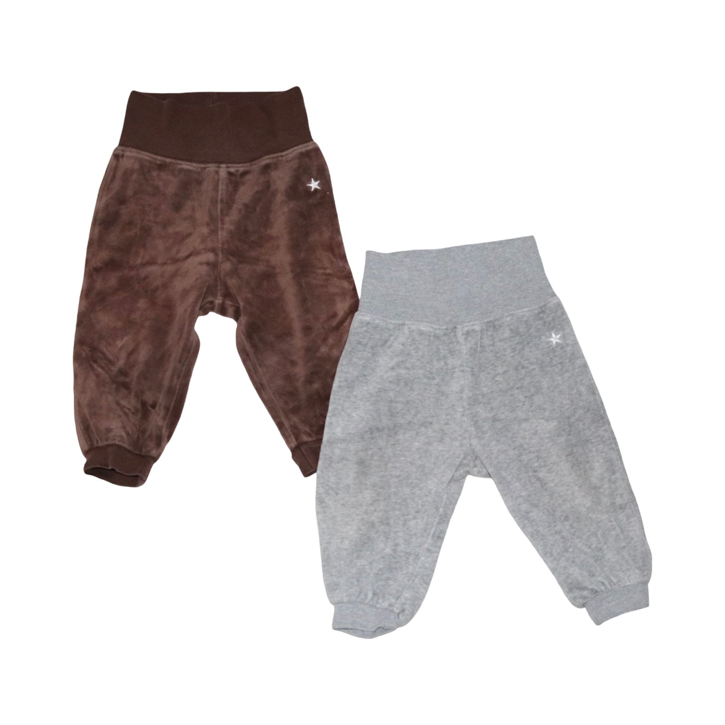 Byxor (2 Pack) från LINDEX - Storlek 74 - Brun & Grå
