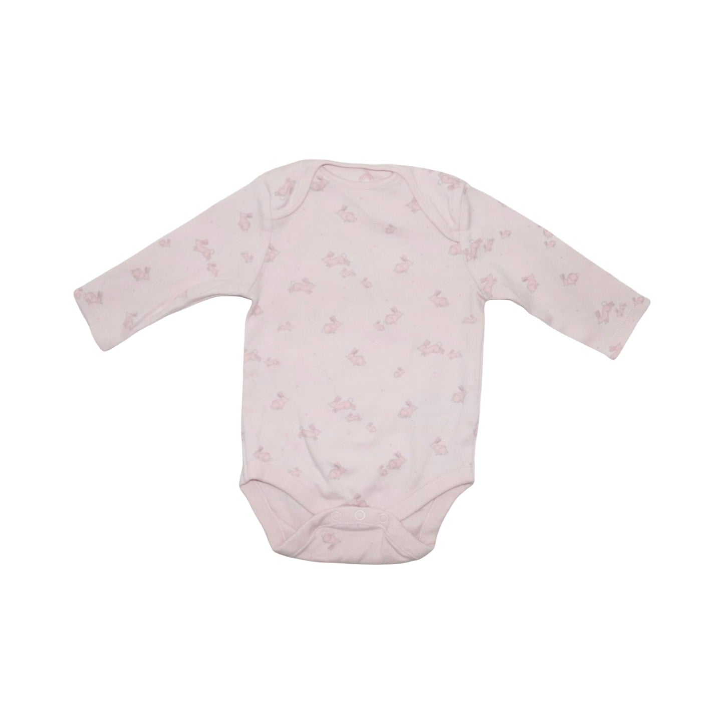 Långärmad Body (3 Pack) från NEXT baby - Storlek 68 - Vit & Ljusrosa (Multi)