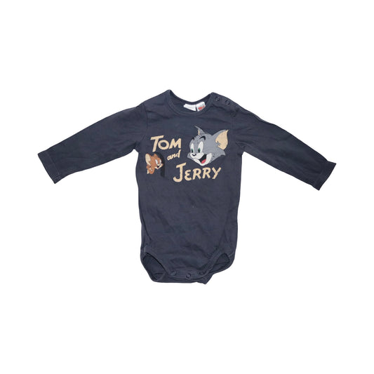 TOM and JERRY Långärmad Body från H&M - Stolek 74 - Svart (Multi)