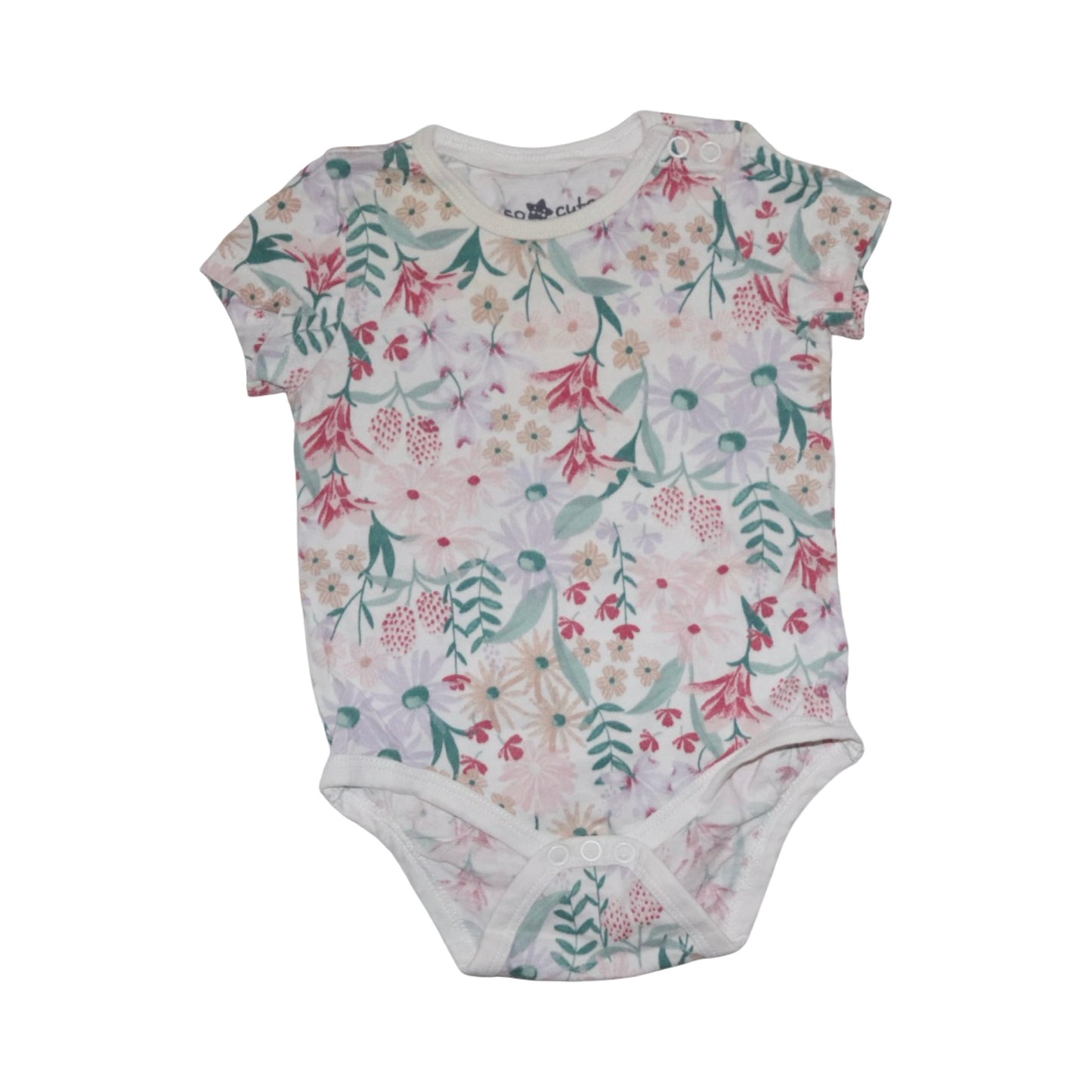 Kortärmad Body (2 Pack) från so cute - Storlek 68 - Rosa & Vit (Multi)