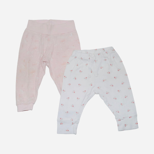 Leggings Byxor (2 Pack) från so cute & baby gap - Storlek 68 - Ljusrosa & Vit