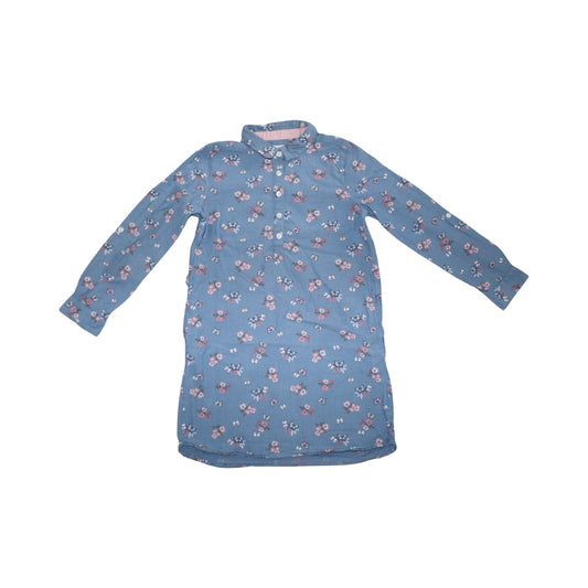 Långärmad Skjortklänning från L.O.G.G H&M - Storlek 128 - Blå (Multi)