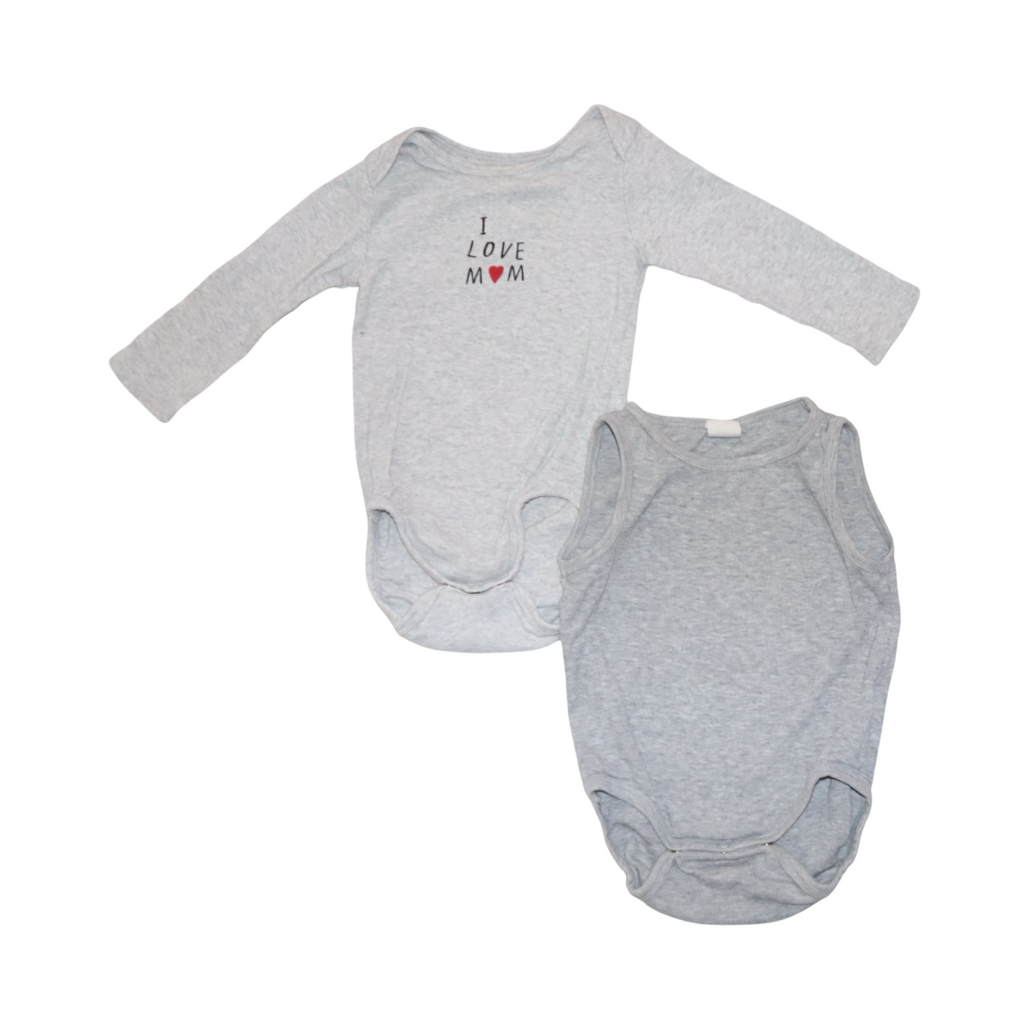 Långärmad Body & Linne Body (2 Pack) från H&M - Storlek 74 - Grå