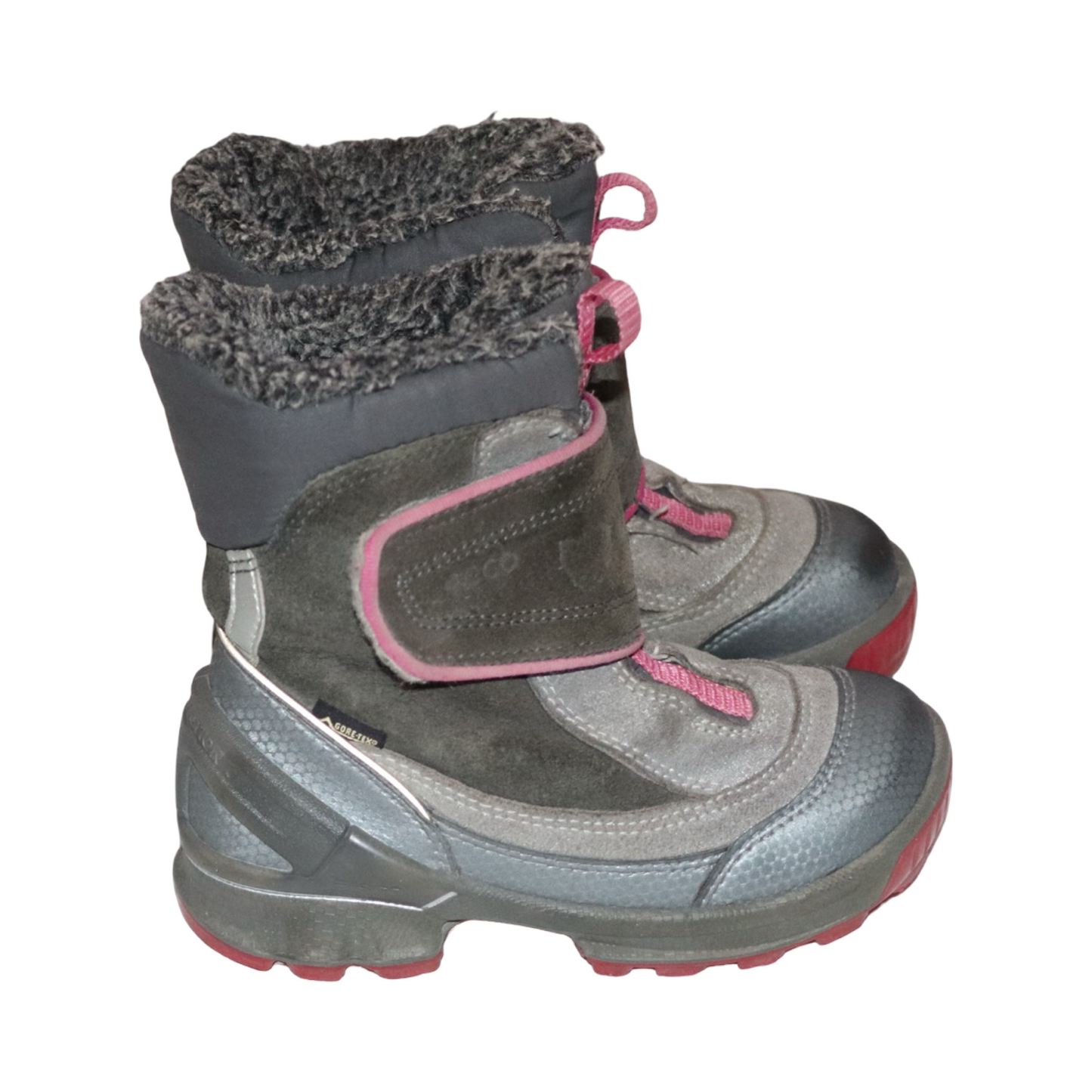 Vinterkängor från ECCO - Storlek 26 (Innermått 16cm) - Grå & Rosa