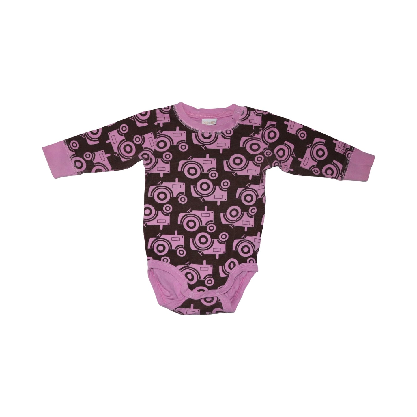 Långärmad Body (2 Pack) från LINDEX - Storlek 74 - Rosa & Brun (Multi)