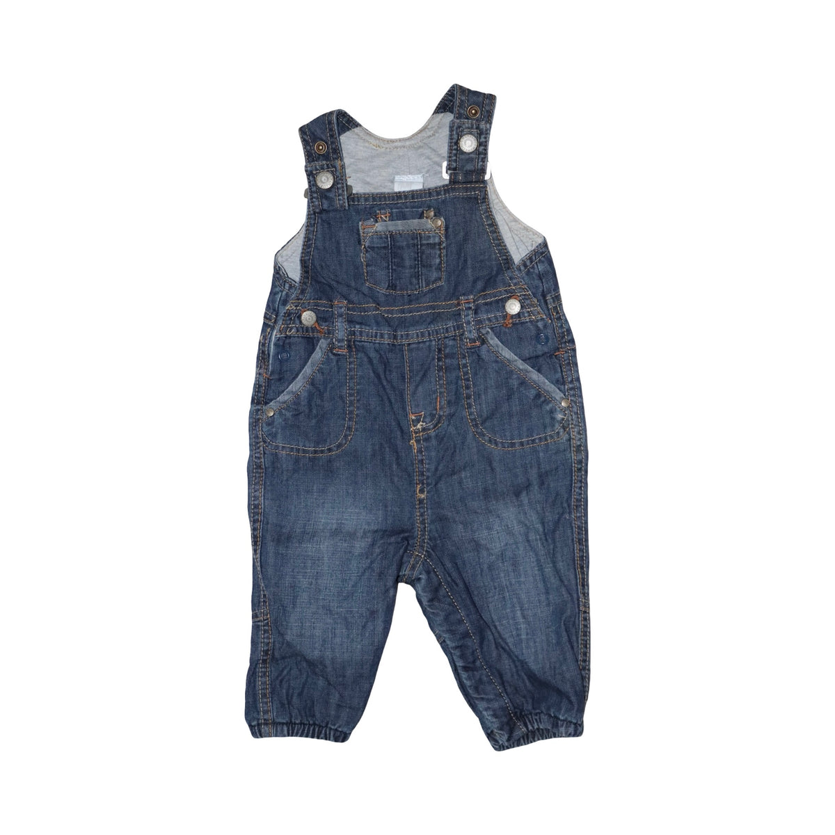 Jeans Fodrade Hängselbyxor från H&M - Storlek 62 - Mörkblå