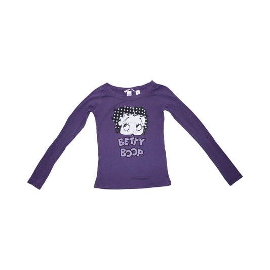 Långärmad T-shirt från H&M - Storlek 148/152 - Lila (Multi)