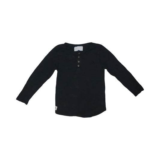 Långärmad T-shirt från 157 - Storlek 120 - Svart