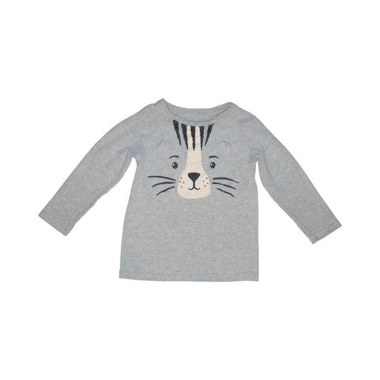 Långärmad T-shirt från LINDEX - Storlek 98 - Grå (Multi)