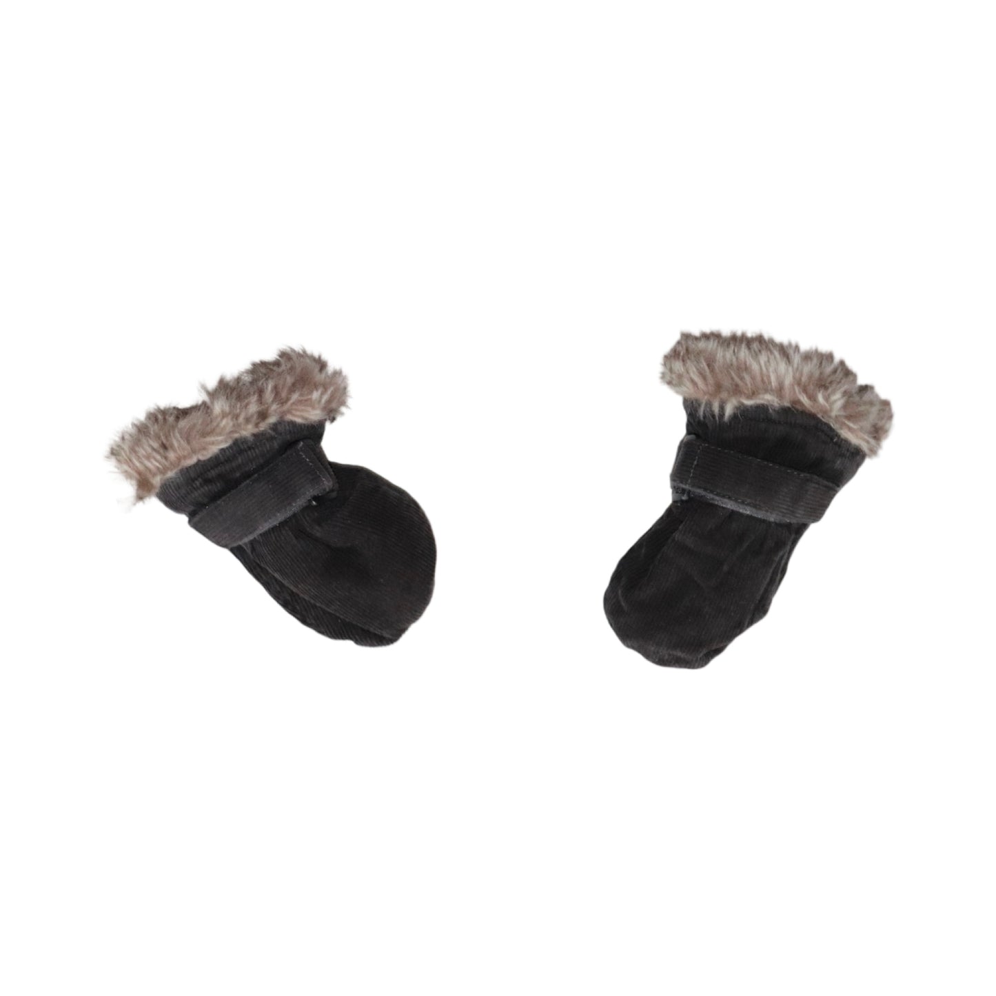 Mössa & Vantar Set från H&M - Storlek 68 - Svart & Beige