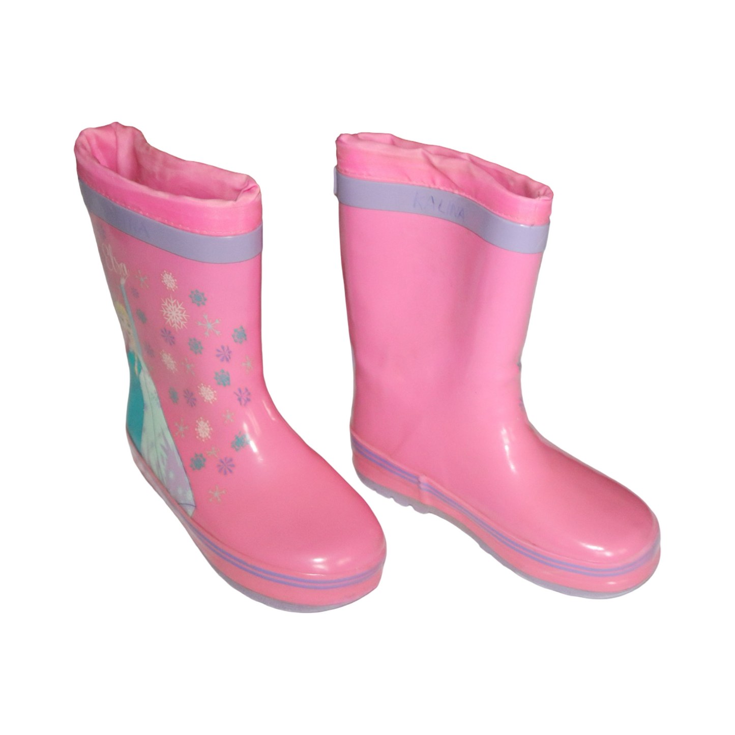 Fodrade Gummistövlar från FROZEN DISNEY - Storlek 29 (Innermått 19.5cm) - Rosa (Multi)