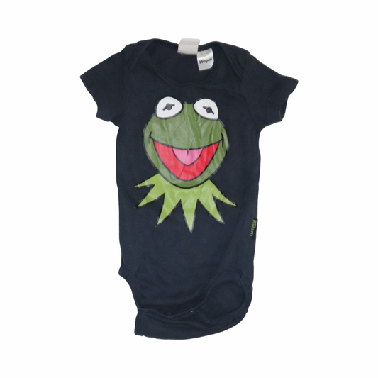 The Muppets Kortärmad Body från H&M - Storlek 62 - Svart & Grön (Multi)